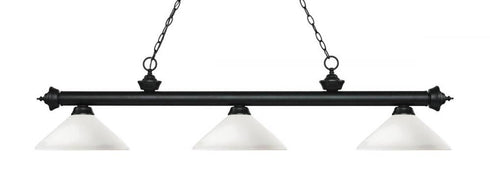 Z-Lite Riviera 3 Light Billiard in Bronze Finish Model: 200-3BRZ-AGM14