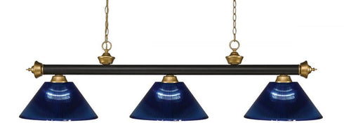 Z-Lite Riviera 3 Light Billiard in Bronze Finish Model: 200-3BRZ-ARDB