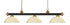 Z-Lite Riviera 3 Light Billiard in Bronze Finish Model: 200-3BRZ-DGM14