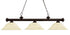 Z-Lite Riviera 3 Light Billiard in Bronze Finish Model: 200-3BRZ-GM16