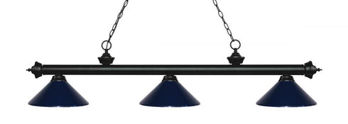 Z-Lite Riviera 3 Light Billiard in Bronze Finish Model: 200-3BRZ-MBRZ