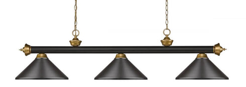 Z-Lite Riviera 3 Light Billiard in Bronze Finish Model: 200-3BRZ-MBRZ