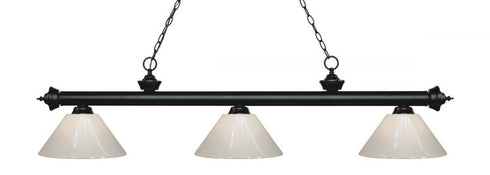 Z-Lite Riviera 3 Light Billiard in Bronze Finish Model: 200-3BRZ-PGR