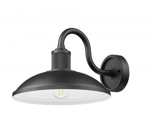 Z-Lite RLM 1 Light Outdoor Wall Light in Sand Black Finish Model: 5020M-BK