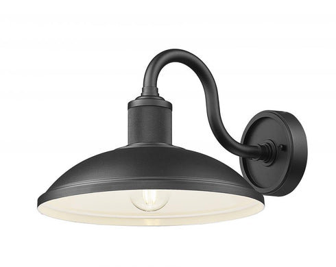 Z-Lite RLM 1 Light Outdoor Wall Light in Sand Black Finish Model: 5020M-BK