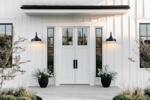 Z-Lite RLM 1 Light Outdoor Wall Light in Sand Black Finish Model: 5024M-BK
