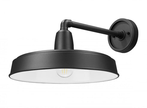 Z-Lite RLM 1 Light Outdoor Wall Light in Sand Black Finish Model: 5025B-BK