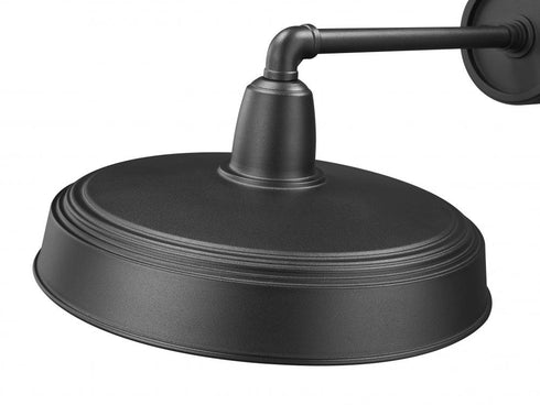 Z-Lite RLM 1 Light Outdoor Wall Light in Sand Black Finish Model: 5025B-BK