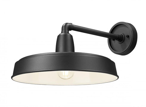 Z-Lite RLM 1 Light Outdoor Wall Light in Sand Black Finish Model: 5025B-BK