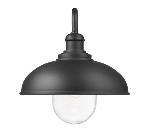 Z-Lite RLM 1 Light Outdoor Wall Light in Sand Black Finish Model: 5026B-BK