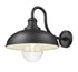 Z-Lite RLM 1 Light Outdoor Wall Light in Sand Black Finish Model: 5026B-BK