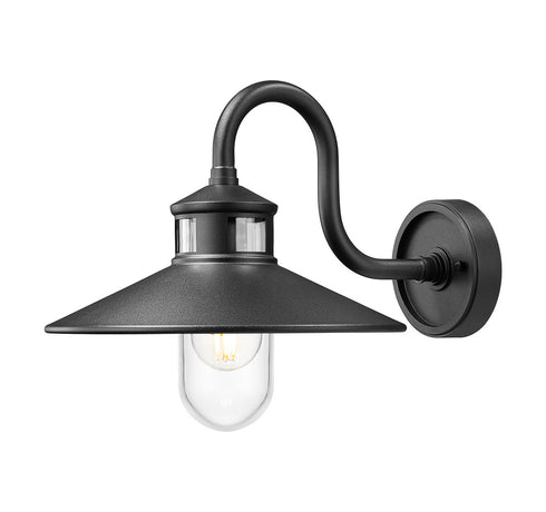 Z-Lite RLM 1 Light Outdoor Wall Light in Sand Black Finish Model: 5027M-BK
