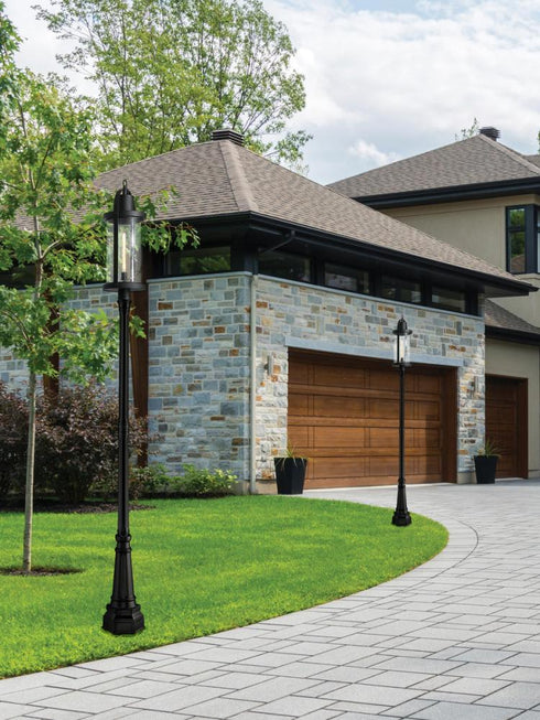 Z-Lite Roundhouse 1 Light Outdoor Post Mounted Fixture in Black Finish Model: 569PHXL-564P-BK