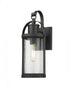Z-Lite Roundhouse 1 Light Outdoor Wall Light in Black Finish Model: 569S-BK