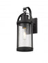 Z-Lite Roundhouse 1 Light Outdoor Wall Light in Black Finish Model: 569S-BK