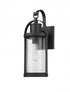 Z-Lite Roundhouse 1 Light Outdoor Wall Light in Black Finish Model: 569S-BK