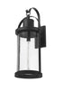 Z-Lite Roundhouse 1 Light Outdoor Wall Light in Black Finish Model: 569XL-BK
