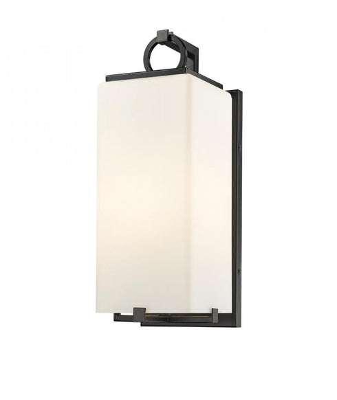 Z-Lite Sana 1 Light Outdoor Wall Light in Black Finish Model: 592M-BK