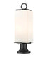 Z-Lite Sana 2 Light Outdoor Pier Mounted Fixture in Black Finish Model: 593PHMR-553PM-BK