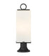 Z-Lite Sana 2 Light Outdoor Pier Mounted Fixture in Black Finish Model: 593PHMR-553PM-BK