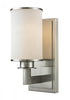 Z-Lite Savannah 1 Light Wall Sconce in Brushed Nickel Finish Model: 412-1S