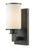 Z-Lite Savannah 1 Light Wall Sconce in Brushed Nickel Finish Model: 412-1S