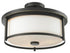 Z-Lite Savannah 3 Light Semi Flush Mount in Brushed Nickel Finish Model: 412SF16