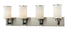 Z-Lite Savannah 4 Light Vanity in Brushed Nickel Finish Model: 412-4V