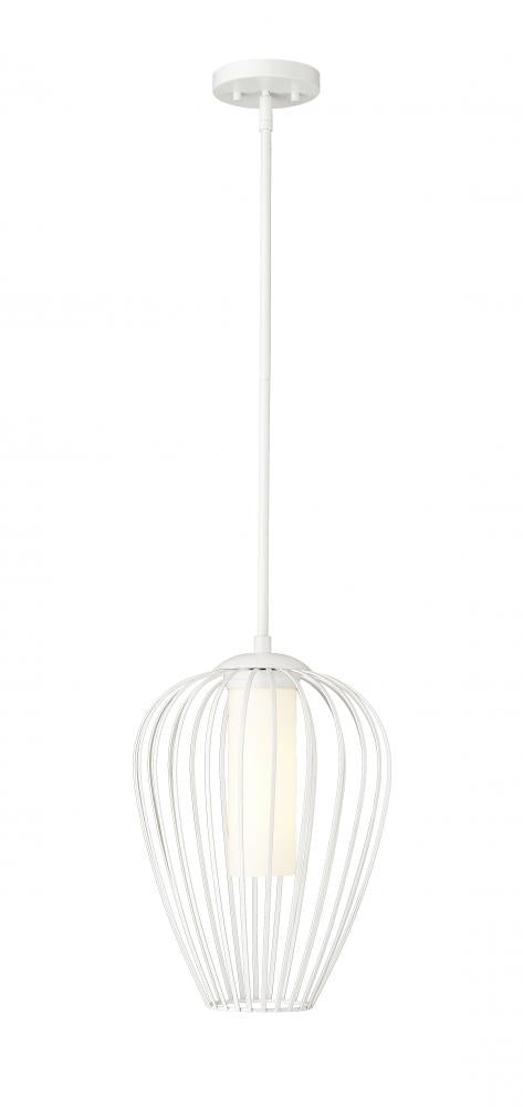 Z-Lite Savanti 1 Light Pendant in Matte Black Finish Model: 7507-12MB