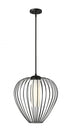 Z-Lite Savanti 1 Light Pendant in Matte Black Finish Model: 7507-18MB