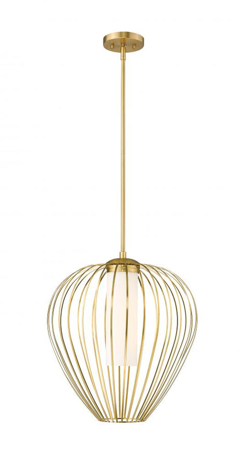 Z-Lite Savanti 1 Light Pendant in Matte Black Finish Model: 7507-18MB