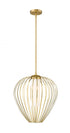 Z-Lite Savanti 1 Light Pendant in Matte Black Finish Model: 7507-18MB
