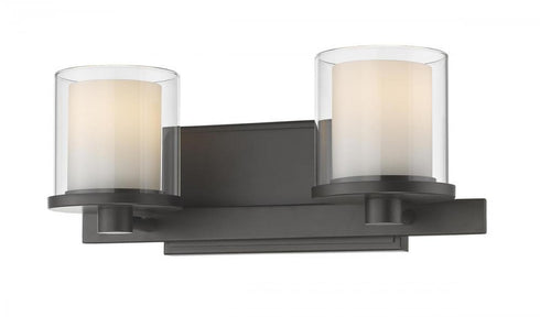 Z-Lite Schema 2 Light Vanity in Bronze Finish Model: 1918-2V-BRZ-LED