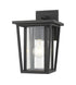 Z-Lite Seoul 1 Light Outdoor Wall Light in Black Finish Model: 571S-BK