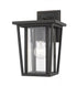 Z-Lite Seoul 1 Light Outdoor Wall Light in Black Finish Model: 571S-BK