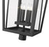 Z-Lite Seoul 4 Light Outdoor Post Mount Fixture in Black Finish Model: 571PHXXLR-BK