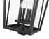 Z-Lite Seoul 4 Light Outdoor Post Mount Fixture in Black Finish Model: 571PHXXLS-BK