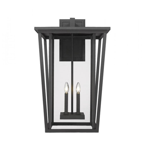 Z-Lite Seoul 4 Light Outdoor Wall Light in Black Finish Model: 571XXL-BK