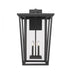 Z-Lite Seoul 4 Light Outdoor Wall Light in Black Finish Model: 571XXL-BK