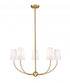 Z-Lite Shannon 5 Light Chandelier in Brushed Nickel Finish Model: 3040-32BN