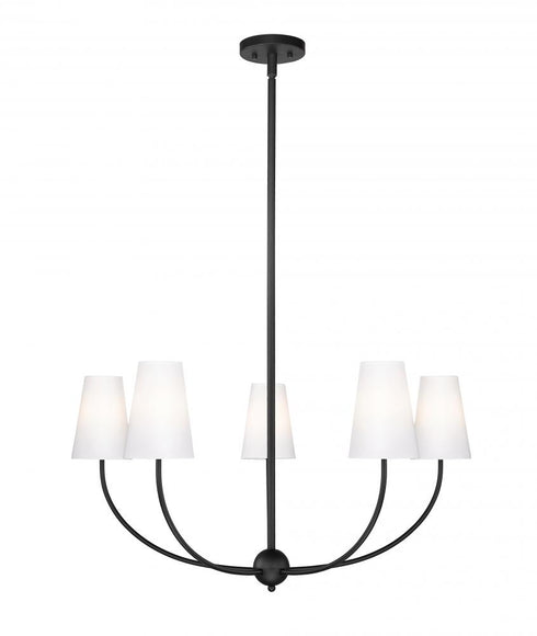 Z-Lite Shannon 5 Light Chandelier in Brushed Nickel Finish Model: 3040-32BN