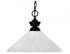 Z-Lite Shark 1 Light Pendant in Brushed Nickel Finish Model: 100701BN-AMO14