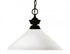 Z-Lite Shark 1 Light Pendant in Brushed Nickel Finish Model: 100701BN-AMO14