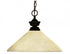 Z-Lite Shark 1 Light Pendant in Brushed Nickel Finish Model: 100701BN-AMO14