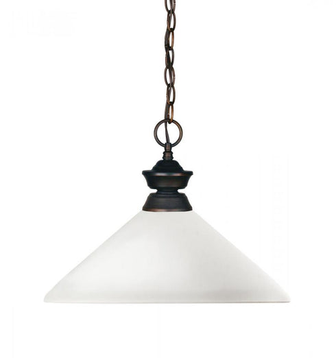 Z-Lite Shark 1 Light Pendant in Brushed Nickel Finish Model: 100701BN-AMO14