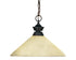 Z-Lite Shark 1 Light Pendant in Brushed Nickel Finish Model: 100701BN-AMO14