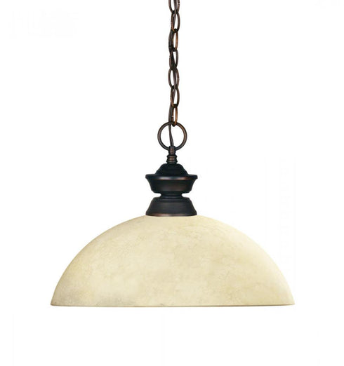 Z-Lite Shark 1 Light Pendant in Brushed Nickel Finish Model: 100701BN-DMO14