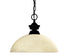 Z-Lite Shark 1 Light Pendant in Brushed Nickel Finish Model: 100701BN-DMO14