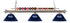 Z-Lite Shark 3 Light Billiard in Brushed Nickel Finish Model: 170BN-ARDB