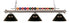 Z-Lite Shark 3 Light Billiard in Brushed Nickel Finish Model: 170BN-ARDB
